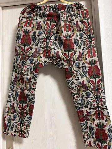 antiqua 꽃무늬 자수 사루엘 팬츠 여성용