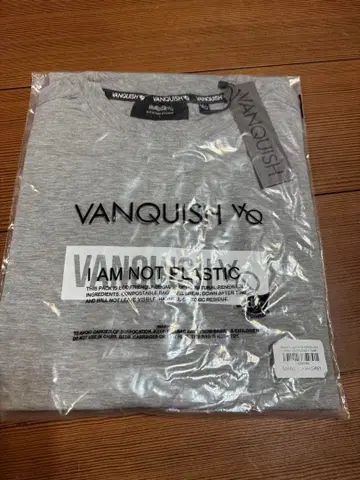 VANQUISH fitness 뱅퀴시 피트니스 T셔츠 그레이 화이트 S