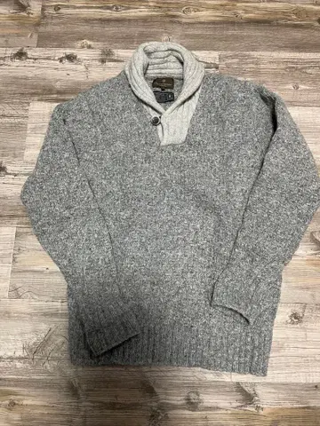 남성용 비기 Distinction 울 니트 스웨터 L