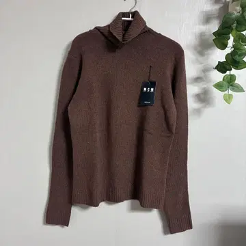 MCM 브라운 하이넥 니트 스웨터 여성용 상의 택 포함 새상품