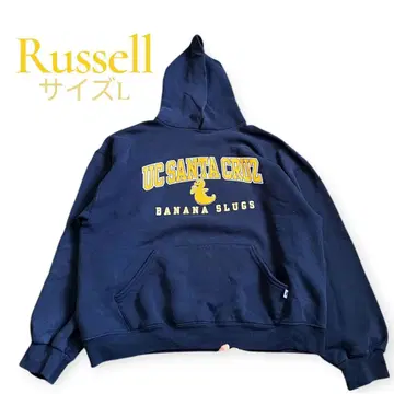 러셀 후드티 L 맨투맨 네이비 남성용 여성용