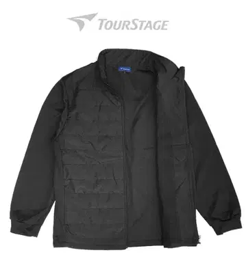 새상품 투어 스테이지 브릿지스톤 블랙 퀼팅 절개 자켓/LL