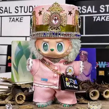 초레어! 러브부 봉제 인형용 옷 갈아입기 의류 4세트 왕관 지용풍 핑크