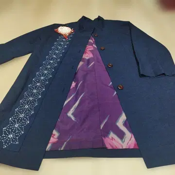 기모노 리메이크 코트