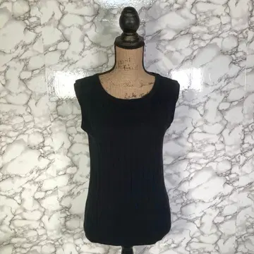 어반 리서치 도어스 ( One ) 굵은 리브 슬리브리스 티셔츠 블랙