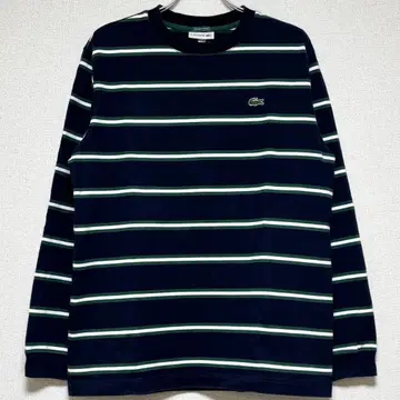라코스테 롱T M 보더 빔즈 별주 네이비 TH733LJ