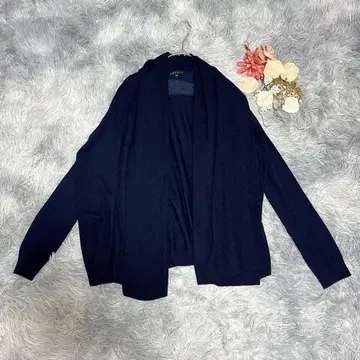 띠어리 ( S ) 긴팔 가디건 심플 체형 커버 모 100%