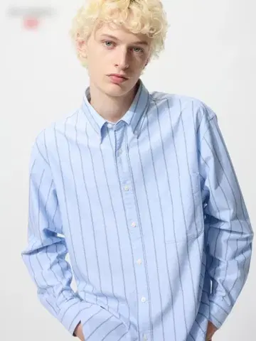 옥스퍼드 오버 사이즈 셔츠 / 스트라이프