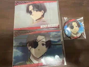 WIND BREAKER 트리 빌리지 소방 카모플라주 캔뱃지 클리어 카드