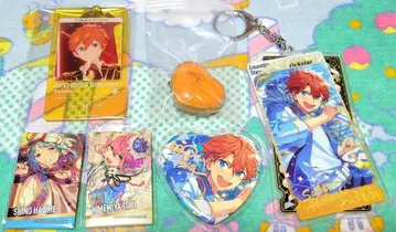 앙스타 아케호시 스바루 아크릴 키링 하트 반지 라이트 캔뱃지