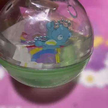 핑크와 파란 곰 아크릴 키링 케어베어