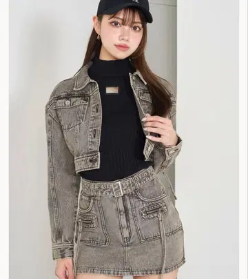 다리치 디자인 케미컬 데님 G BLK