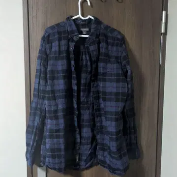 Eddie Bauer 플란넬 셔츠 TM 네이비 체크