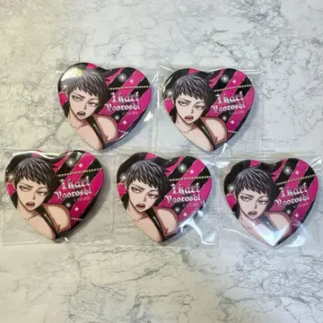 야오로시 이카리 복숭아 근원 암귀 하트 캔뱃지 만화전