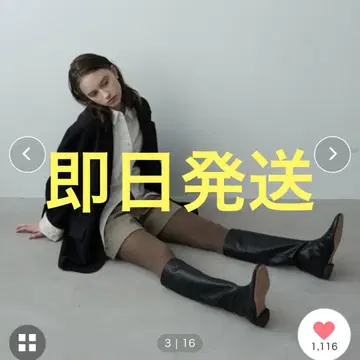 클라네 롱 부츠 LOW HEEL LONG BOOTS