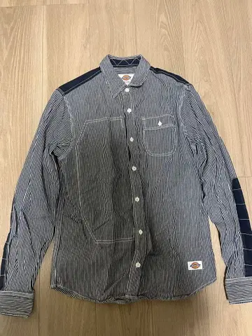 Dickies/디키즈 히코리 워크 셔츠 S 사이즈 데님 셔츠