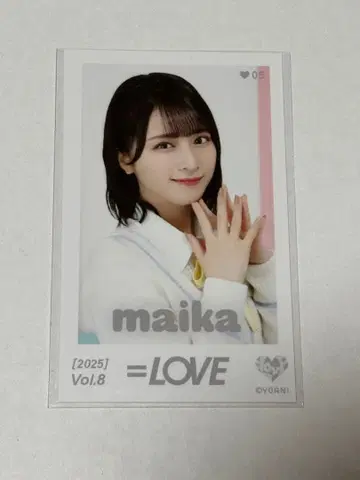 =LOVE 사사키 마이카 미니 사진 레어 vol.8 니트 이코러브