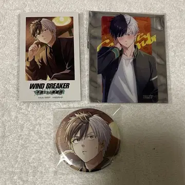 윈블 윈히로 캔뱃지 사진풍 카드 클리어 카드 사쿠라 하루카