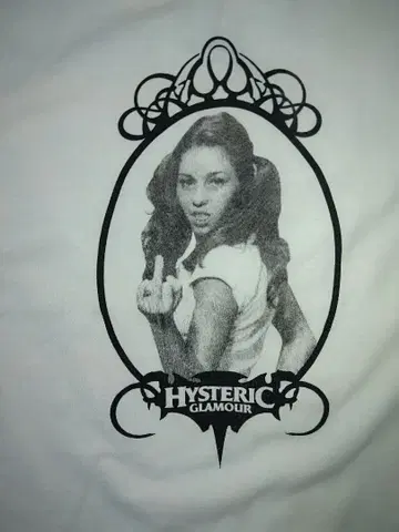 HYSTERIC GLAMOUR 걸 포토 티셔츠
