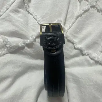 캘빈클라인 블랙 가죽 벨트 골드 컬러 버클