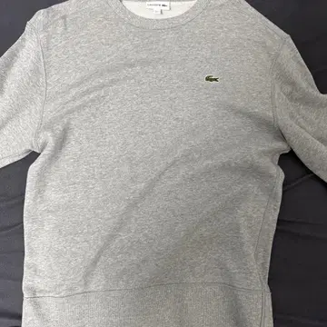 LACOSTE 그레이 크루넥 트레이닝복 US L
