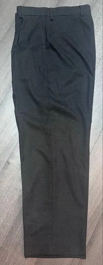 ZARA 울 라이크 와이드 플리츠 슬랙스/차콜