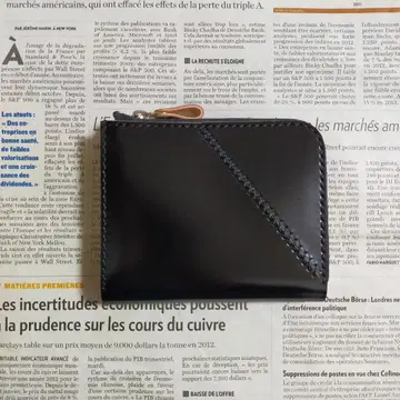 L자 지퍼 지갑 코도반