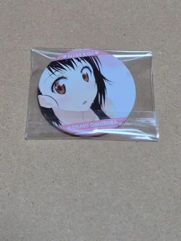니세코이 캐릭터 배지 컬렉션 캔뱃지 오노데라 코사키 테두리 핑크