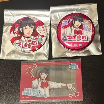 윈드브레이커 헤이세이 레트로 캔뱃지 특전 츠바키노 유