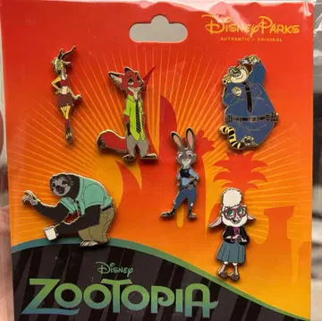 주토피아 캐릭터 핀 배지