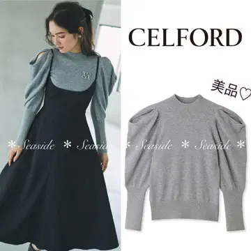 새상품급 셀포드 니트 캐시미어 정가 18,700엔 완판템 아나이 르네