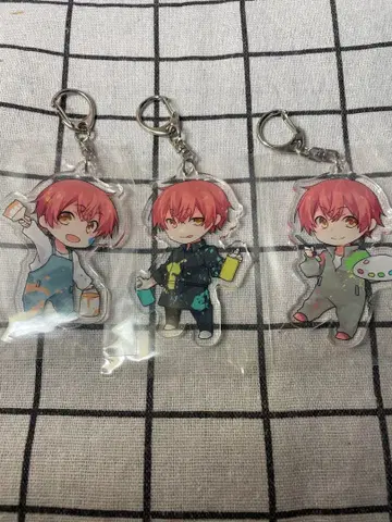 바우군 개인 아크릴 키링 3개 세트