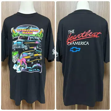 레어 1992 빈티지 T셔츠 XL Super Chevy Show