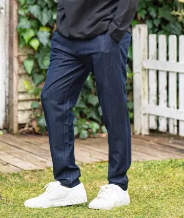 콜앤드레스폰스 데님 파일 롱 팬츠