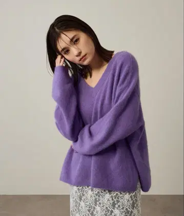 [ 미사용 새상품 ] Omekashi*퍼 울 V 풀오버