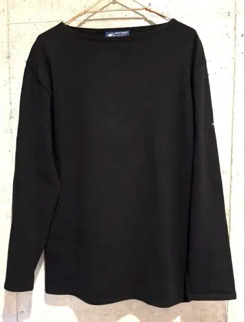 프랑스제 SAINT JAMES 블랙 T5 웨쌍 보트넥 티셔츠