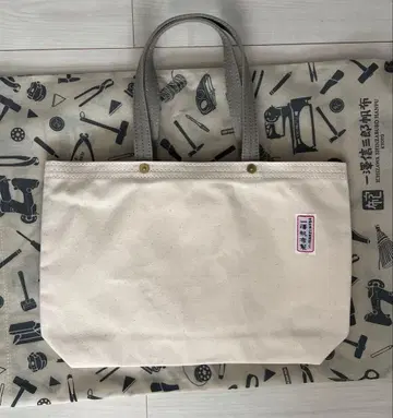 새상품 미사용 이치자와 한푸 토트백 캔버스 가방 캔버스 원단