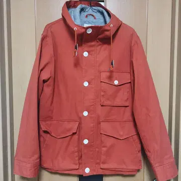 코엔 오렌지 후드 부착 마운틴 후드티