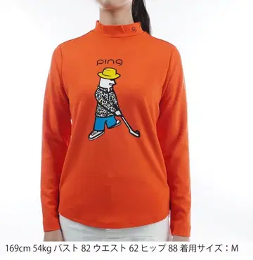 미사용 새상품 택 포함 PING 긴팔 셔츠 롱 T 사이즈 L