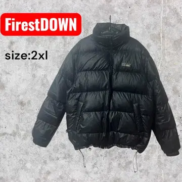 FIRST DOWN 리버서블 블랙 그레이 다운 자켓 2XL