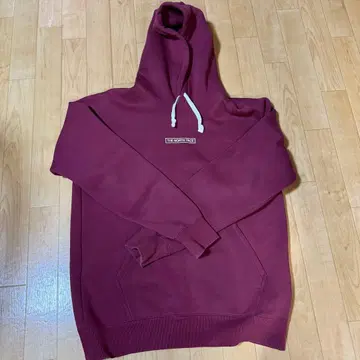 THE NORTH FACE 와인 레드 후드티 L