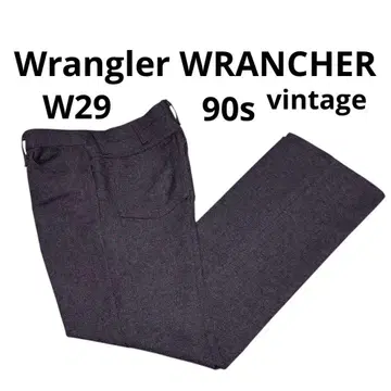 90s 빈티지 랭글러 런처 팬츠 드레스 팬츠 W29 그레이