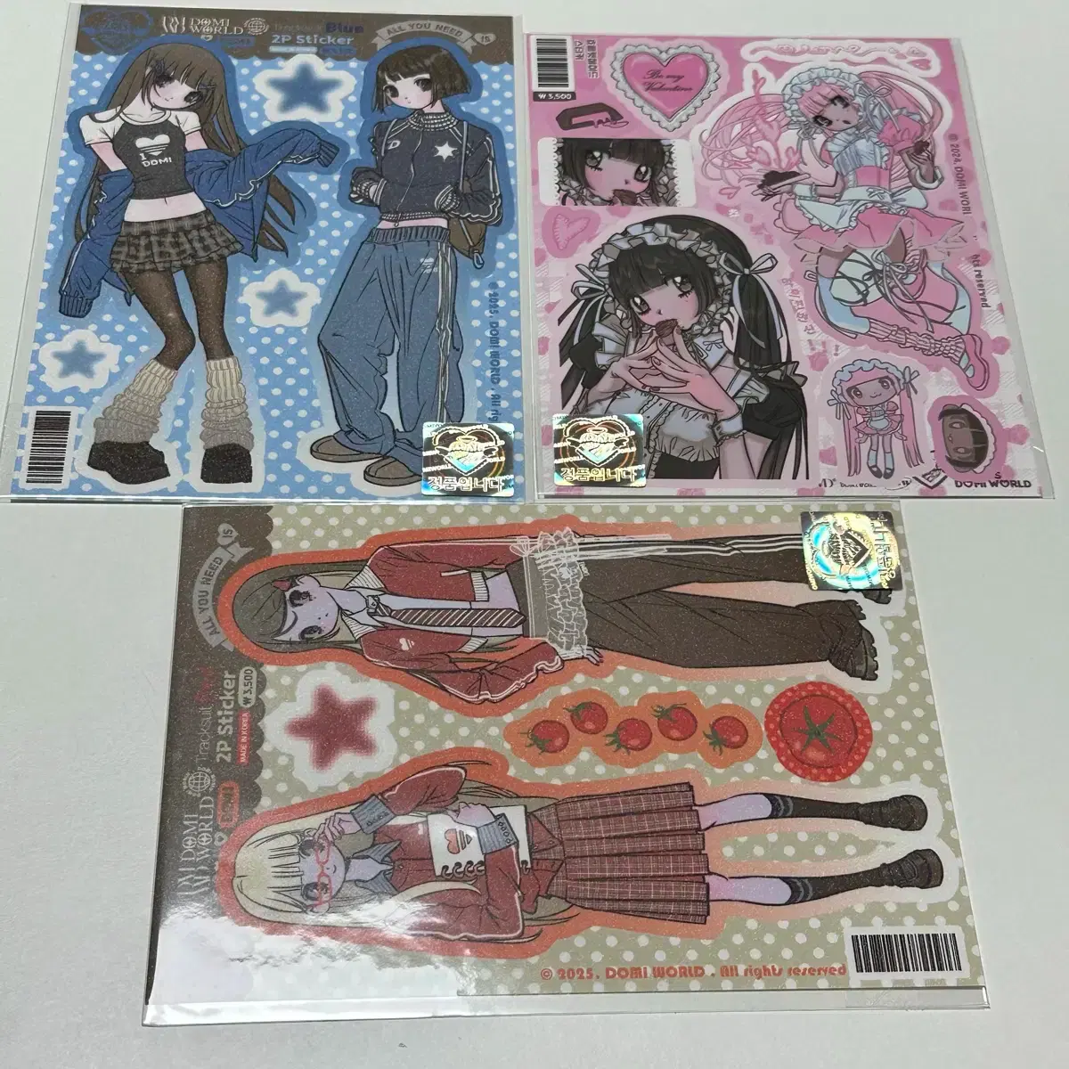 (Genuine) Domiworld Deco Sticker 3 Types Bulk