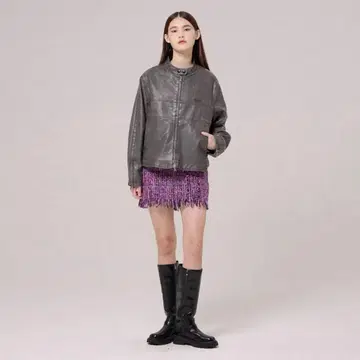 VETEZE Aging biker jacket