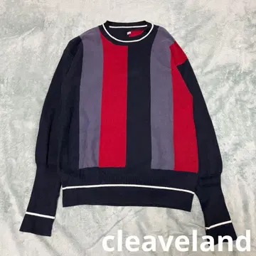 새상품급 cleaveland 클리브랜드 디자인 니트 디자이너