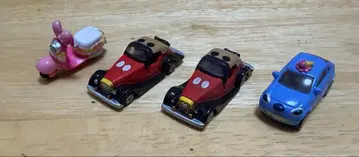 디즈니 모터스 캡슐 토미카 가챠가챠 4종 세트