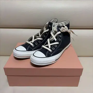 Addict Converse 블랙 하이컷 스니커즈
