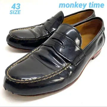 몽키타임 블랙 페니 로퍼 에나멜