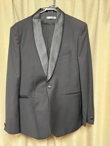 블랙 턱시도 자켓 베스트 팬츠 세트