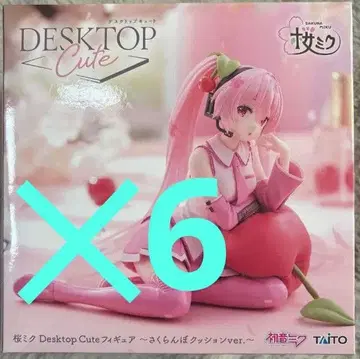 벚꽃 미쿠 Desktop Cute 피규어 ~체리 쿠션 6체 세트